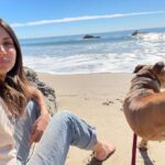 Floriana Lima Instagram - Two best friends hit the beach🤍 Malibu, California