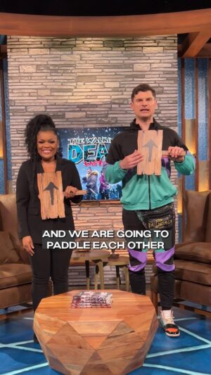 Flula Borg Instagram - Guest @flula joins host @yvettenicolebrown for another round of rapid fire paddle questions!! #TWDLastMile