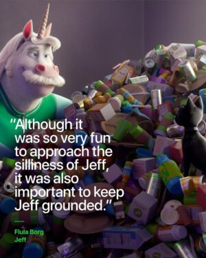 Flula Borg Instagram - Jeff the unicorn is many things: friend, fitness aficionado, and bad luck guru. 

Swipe through to uncover @flula’s experience as the lovable unicorn in #Luck