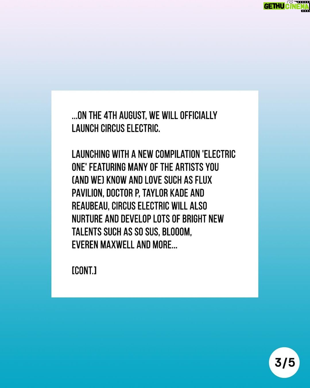 Flux Pavilion Instagram - Exciting news from the Circus team ⚡️