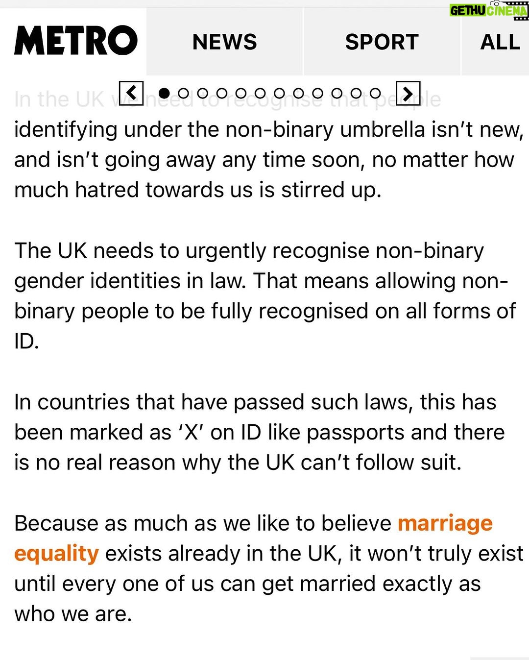 Fox Fisher - 3.1K Likes - Non-binary people have always existed and deserve to have the same rights as everyone else. I wrote this about my partner @uglastefania getting protest married. Thanks to everyone who made the day special.
Full wording here: https://metro.co.uk/2023/11/28/partner-protest-wedding-cant-real-thing-19888865/ #trans #nonbinary #lgbt #t4t