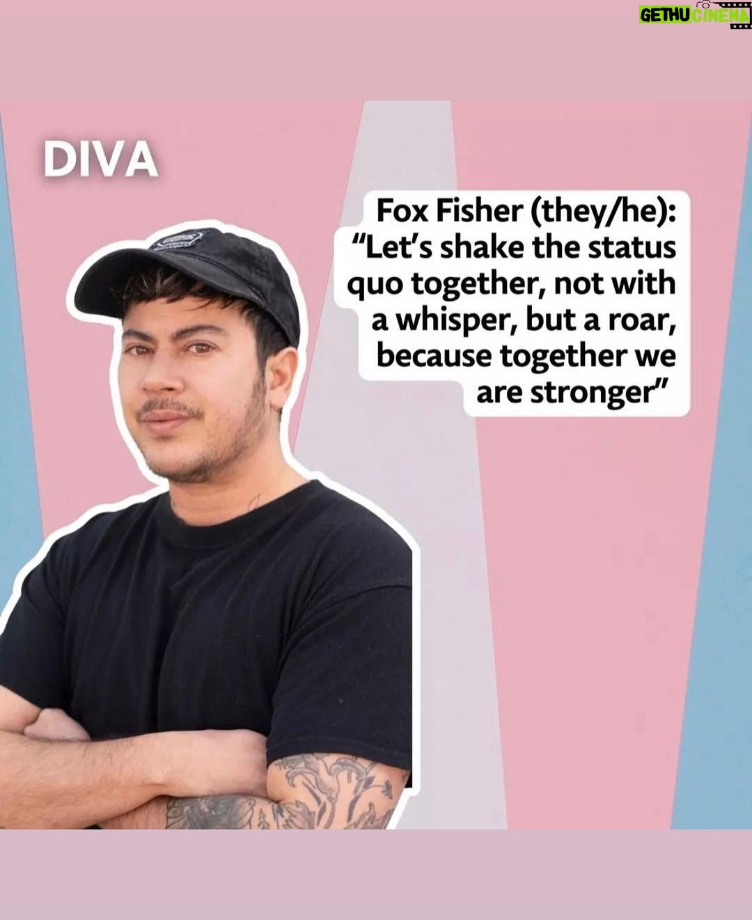 Fox Fisher Instagram - Being a trans ally is about fostering environments that celebrate trans lives rather than merely tolerating. Trans people require more than fundamental rights. Awareness of trans issues is what helps an ally to be more accurate when taking action; dismantling stereotypes, and debunking bias. 🏳️⚧️✨ Had a great chat with @niccrosara @divamagazine alongside@evaech0 @itsparismunro @ki.sces for #transawarenessweek #trans #nonbinary #lgbtq🌈 #transmasc #transrights