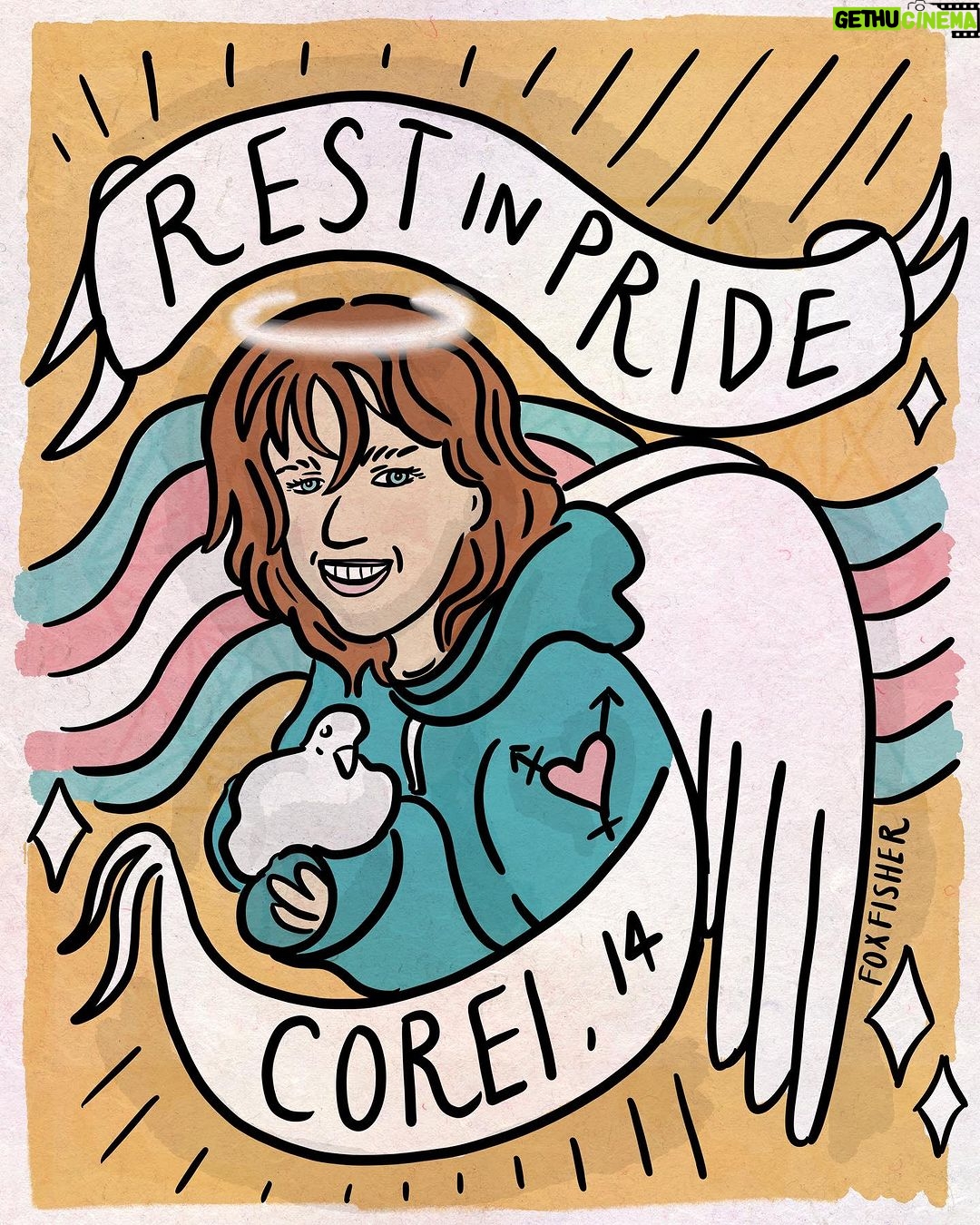 Fox Fisher - 9.3K Likes - CW: ☠️
Young Corei was a trans teen who deserved to grow up to be a trans adult. His mum shared that he was ‘targeted and suffered anti-trans hate online’ 😞
This was his favourite song.
Take good care of yourselves and each other, check in on your trans siblings and stand up for trans lives. 🏳️⚧️🏳️⚧️🏳️⚧️