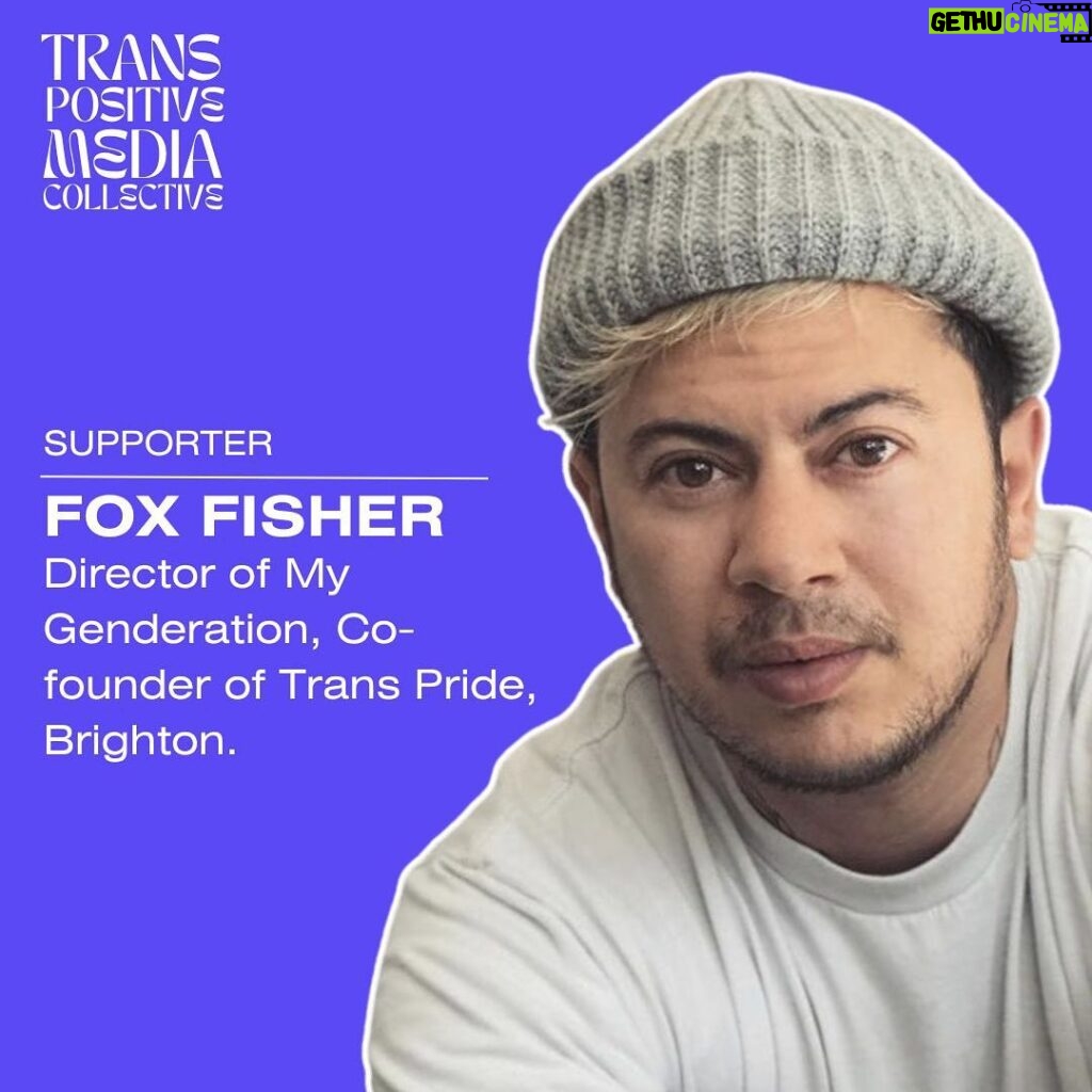 Fox Fisher Instagram - The incredible @thefoxfisher is a valued supporter of TPMC and shared their thoughts on the importance of our work - “In this sea of mis-information about the trans experience, it’s vital to have a trusted source of news. Collaborating and sharing information is key in this hostile environment.Trans people helping create content with trans themes for a wider audience is the key to changing hearts and minds. This is what we do with our My Genderation films and I know that the Trans Positive Media Collective has the same ethos.”