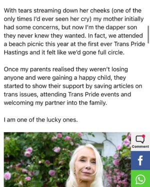 Fox Fisher Instagram - The real trans agenda: To grow old ✨🏳️‍⚧️ Thanks to all the incredible trailblazers that have paved the way for trans lives.