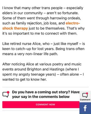 Fox Fisher Instagram - The real trans agenda: To grow old ✨🏳️‍⚧️ Thanks to all the incredible trailblazers that have paved the way for trans lives.