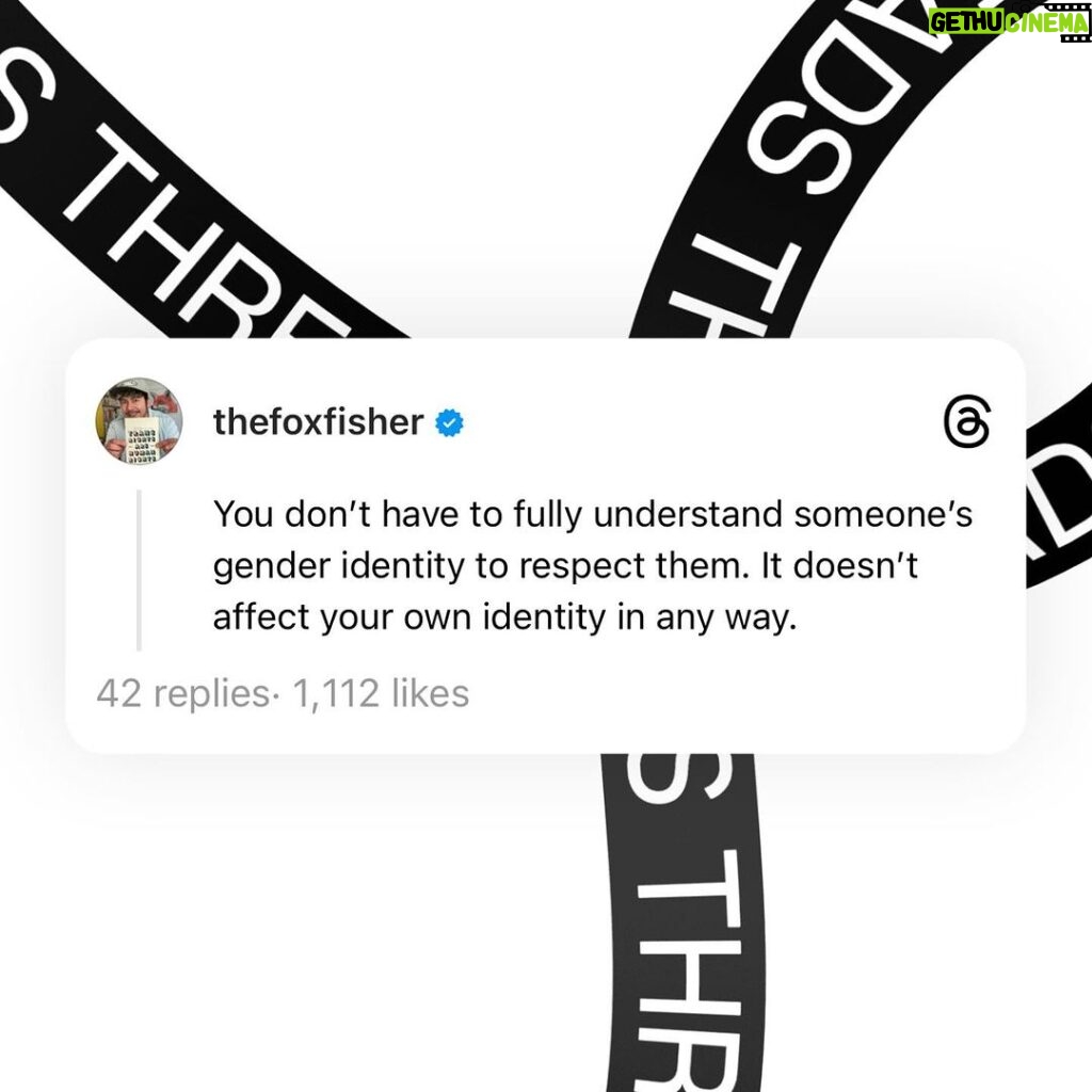 Fox Fisher Instagram - It’s not difficult 🏳️‍⚧️✨You don’t have to fully understand someone’s gender identity to respect them. It doesn’t affect your own identity in any way. #trans #transgender #nonbinary #lgbtqia #respect