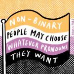 Fox Fisher Instagram – Let’s celebrate non-binary lives! There are infinite ways to be non-binary. Non-binary doesn’t have specific look. Non-binary people use all pronouns. Non-binary is not a third gender. Non-binary people have always existed. 

Btw: Non-binary acts as an umbrella term, not a ‘third gender’. There are those who identify with it specifically while many others identify with its rejection of a binary system of gender in their own nuanced way.

You don’t have to fully understand non-binary people to respect non-binary people 🏳️‍🌈🌟🏳️‍⚧️ 

#nonbinary #lgbtart #nonbinarytrans #trans #enby #queerart #transartist #prideart