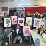 Fox Fisher Instagram - The awesome team at @switchboardlgbt came to @inkspotpress to create a batch of screen prints and it was such a pleasure to teach them. I think everyone was giddy to be out of the office and getting their hands dirty with ink. Switchboard is an incredibly important charity, creating a safety net for LGBTQIA+ people in their toughest times. I’m so proud to be an Ambassador for them and it felt good to enable them to blow off some steam and get creative. #screenprint #lgbtqia #arty #limitededition #transart #queerart #lgbtart #transartist