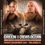 Franchon Crews Dezurn Instagram - Work Getting Done 12/15 Orlando, Fl 🎟 Tickets On Sale Now 🎟 WILL SELL OUT Link In Bio @thehhdiva @jakepaul @mostvaluablepromotions @wbcboxing 🔰 👑 @daznboxing #PaulAugust #CrewsDezurnGreen #GreenCrewsDezurn Orlando, Florida