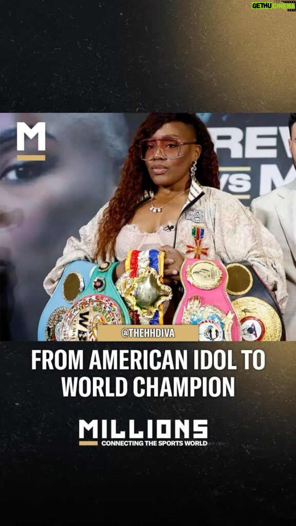 Franchon Crews Dezurn Instagram - Unified World Champion @thehhdiva speaks to her time on American Idol & the power of doing exactly what she said she would💫🥊 Catch our full chat on MILLIONS.co - link in bio🔗 #franchóncrewsdezurn #theheavyhittingdiva #boxing #boxeo #boxingworld #boxingchamp #boxinglife #explore
