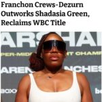 Franchon Crews Dezurn Instagram - She has a song that hit the charts in the UK, a clothing line, she designs other fighters fight night outfits, she's a wife, a proud representative of women's boxing and once again she is the current WBC super middleweight champion. I am truly grateful to be witnessing the greatest era of women's boxing with all of the great champions and match-ups. Congrats, @thehhdiva. You refused to be bound by the nonbelievers and was graceful in victory, encouraging Shadasia, who I believe will go on to do exactly what you said... #boxing #dezurn #green #minneapolis #minnesota #dmv @boxingscene