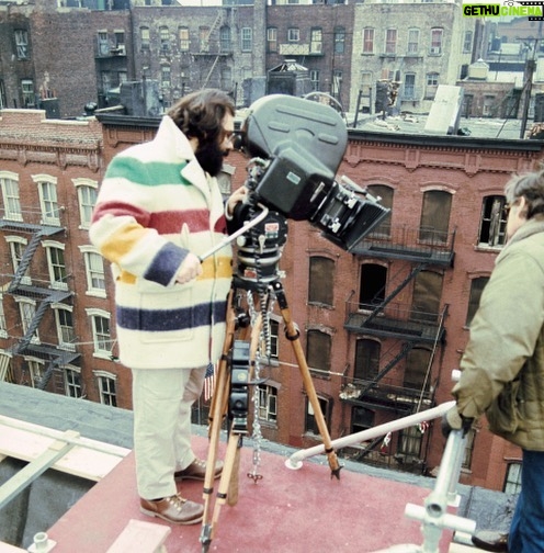 Francis Ford Coppola Instagram - The first photo is from the set of The Godfather Part II, filming a birds-eye shot. The second, is a crane rig on the set of @megalopolisfilm 50 years later. Although The Godfather Part II was complex, involving seven time-periods/settings: Lake Tahoe, old NYC, new NYC, Hollywood, Las Vegas, Havana and Sicily - it was the most smooth making of all my films.