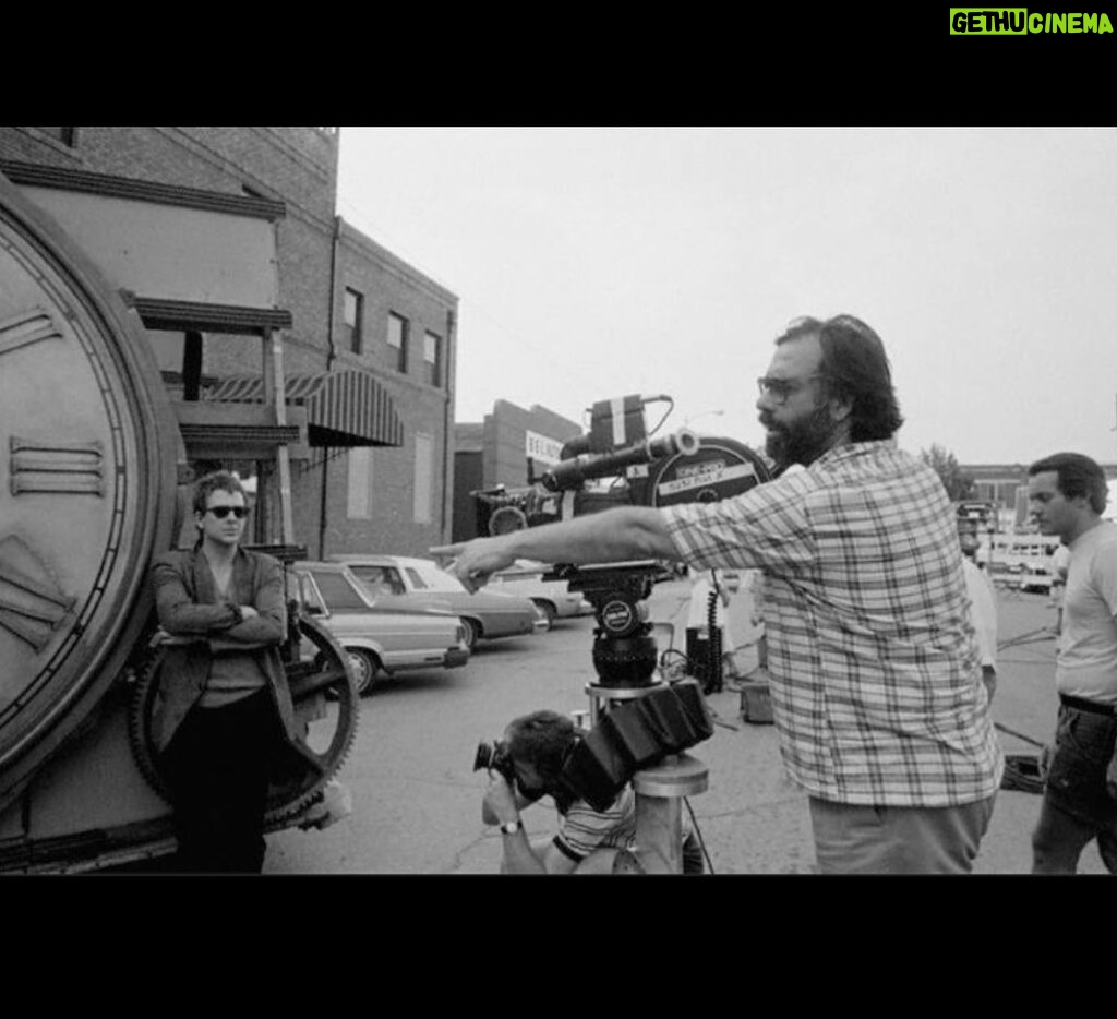 Francis Ford Coppola Instagram - This photo is of me trying to control TIME. In my films, I’ve always been curious about TIME. In Rumblefish it was a central theme, but in my own life as well, I realized that I am ruled by something which is unreliable, interpretable and not at all as constant as it pretends to be. And perhaps doesn’t even exist. In my childhood, I realized it goes fast when you're enjoying things (summer vacation) and slow when you are suffering. Once waking up in the past with an unforgettable young lady, I wished to STOP TIME, and I think I did. That memory became for me the experience and focus of @megalopolisfilm , leading to realization that all Artists control time. The earliest painters STOP time (Goethe said “Architecture is frozen music”), dancers combine Time with Space; and musicians rhythmize it. So I’ve concluded and vow “I will not let TIME have dominion over my thoughts!” Frankly I don’t believe time exists, only duration, which for a while in various drafts I named my heroine, Durèe.