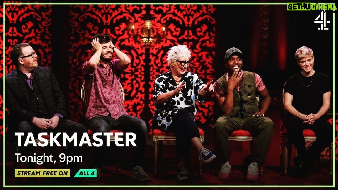 Frankie Boyle Instagram - What a great job doing Taskmaster was. A lovely bunch of folk, onscreen and off, and so much thought had gone into everything. It was all a blur, but hopefully people enjoy it.