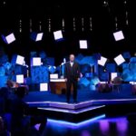 Frankie Boyle Instagram - Photos from Episode One of New World Order. Filmed in Glasgow at the Kelvin Hall.