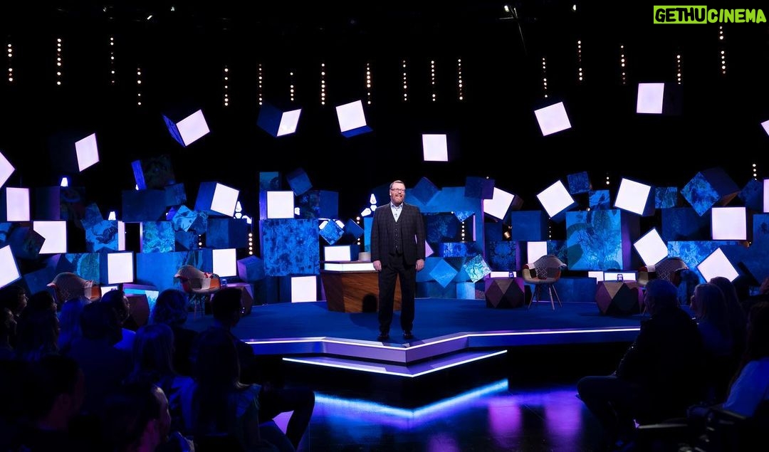 Frankie Boyle Instagram - Photos from Episode One of New World Order. Filmed in Glasgow at the Kelvin Hall.