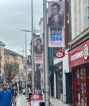Frankie Boyle Instagram - In terms of cultural figures we think of when we think of Belfast, Robert Burns is right up there with Yaya Touré