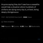 Frankie Boyle Instagram - #ceasefirenow