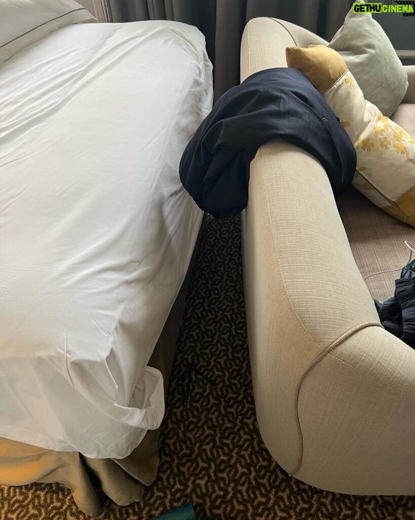 Frankie Boyle Instagram - Had to take my hotel room apart to find my glasses. It didn’t help that the carpet looked like a lot of pairs of dropped glasses. See if you can spot them, then test your family.