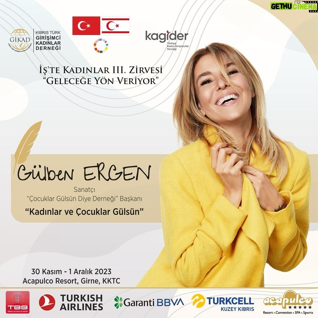 Gülben Ergen Instagram - Can Kadınlar♥️ 30 Kasım’da Kıbrıs’ta; Türkiye Cumhuriyeti, Azerbaycan ve Kazakistan’dan 200’e yakın birbirinden değerli ismin katılacağı İŞ’TE KADINLAR III. ZİRVESİ’ nde Çocuklar Gülsün Diye Derneği Başkanı kimliğimle konuşmacı olarak yer alacağım. Okul öncesi eğitimin önemini, ihtiyaç olan bölgelerdeki çocuklarımıza ulaşabilmek için verdiğimiz mücadelede geçen 12 yılımızı ve açtığımız 50 anaokulumuzu anlatacağım. #gikad #kagider #çocuklargülsündiye #iştekadınlar 🇹🇷 @filevra @fatmasahin @icimkavuklu_ @esrabezircioglu @gunseliozen @emineperdem @apinarayvaz @birgulfeyzioglu @oyaeroglu @sakina_babayeva_ @katerinaharing @fugentoksu @guldenyilmaz