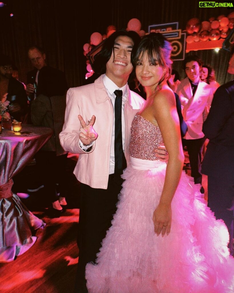 Gabe De Guzman Instagram - took a trip back to prom last night. 💕 huge shoutout to the fam over at @disneyplus @disneychannel for the invite to the best night at the premiere of #PROMPACT 💫 #DisneyChannel