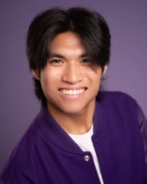 Gabe De Guzman Instagram - my name is Gabe De Guzman and still available for all your student portrayal needs. 😁💜

📸: @monseeworld