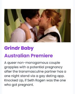 Gabe Dunn Instagram - We’re 20 percent funded already on @youandiyouandmefilm AND Grindr Baby is getting an Australian premiere! (The little short that took me around all 2022 and got so much love.) Just announced catch it at @queerscreen Bi+ Shorts in February!