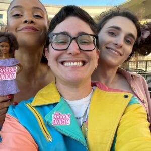 Gabe Dunn Instagram - Happy birthday to one of the best people I know @drewburnettgregory! I first DMed her after literally not even saying hi at all in a group hang at a movie where I found her on Twitter because of her unmistakeable hair. We went on one date where I felt she didn’t react enough to my dog and a second date where I saw my ex and cried. And she stuck around. She’s changed my life in so many remarkable ways and I didn’t meet her until I was in my 30s. She is smart, funny (see the screenshots) and has a drive matching her talents. I hope everyone meets their Drew!! Love you bud. ♥️