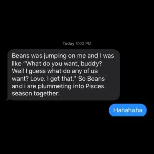 Gabe Dunn Instagram - Happy birthday to one of the best people I know @drewburnettgregory! I first DMed her after literally not even saying hi at all in a group hang at a movie where I found her on Twitter because of her unmistakeable hair. We went on one date where I felt she didn’t react enough to my dog and a second date where I saw my ex and cried. And she stuck around. She’s changed my life in so many remarkable ways and I didn’t meet her until I was in my 30s. She is smart, funny (see the screenshots) and has a drive matching her talents. I hope everyone meets their Drew!! Love you bud. ♥️