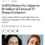Gabe Dunn Instagram – I can’t wait for u all to meet eve :)

Gender non conforming people are not new. You just haven’t heard about the most important ones. It’s been so wild immersing myself in the world of 1920s queer activism as everything falls apart around us. If you need some inspiration, check out Jonathan’s biography of Eve and get on board for the TV show!! Huge thanks to @arikalisanne and @universaltv and @vervetla and @sssadeghiannn 🏳️‍⚧️🏳️‍🌈 📚✡️🍻