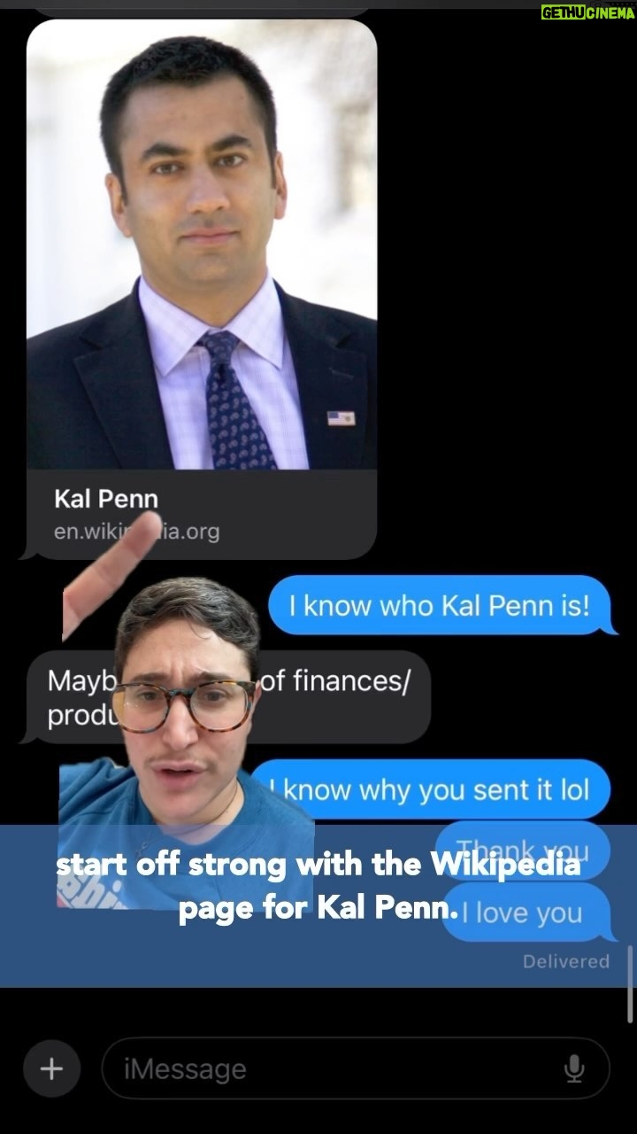 Gabe Dunn Instagram - Since Greta Gerwig hasn’t panned out, my dad has moved on to @kalpenn who actually is a member of the LGBTQ community so you know what, Marc might be onto something. Link in bio for how you can help!