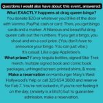Gabe Dunn Instagram – Reserve your spot and reward the greatest neurodivergent flyer ever made. @hamburgermarysweho Prizes from @21seeds, @isacamillebriones, @missmanhattanny, @allisonraskin, Star Trek, Goosebumps, @yourewrongaboutpod and more!! Plus, confirmed hotties are attending. West Hollywood, California