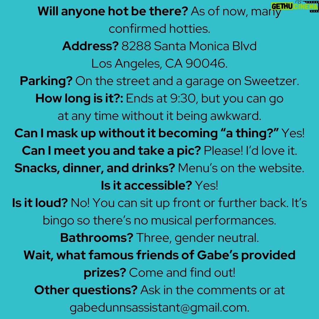 Gabe Dunn Instagram - Reserve your spot and reward the greatest neurodivergent flyer ever made. @hamburgermarysweho Prizes from @21seeds, @isacamillebriones, @missmanhattanny, @allisonraskin, Star Trek, Goosebumps, @yourewrongaboutpod and more!! Plus, confirmed hotties are attending. West Hollywood, California