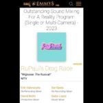 Gabe Lopez Instagram - I’m very honored to receive my first Emmy nomination. I absolutely loved producing the music for @rupaulsdragrace’s Wigloose: The Rusical! Mixing it was definitely a beast, but I’m so thankful that the music mixing was recognized. 😀🌟💫 Wigloose is a Rusical that deals with the banning of drag. Sound familiar? This Rusical came at such an important time. I commend the story writers for tackling the topic. Kudos to @tomofla, @johnpollysays and @michaelseligman! And these amazing songs, written by my talented friend @leland, are incredible and moving. Check out the full Rusical on YouTube: https://youtu.be/duqm1uiSXmY #emmy #emmys #emmynominations #emmynominated #emmynominee #wigloose #rupaulsdragrace #dragrace #rusical #lgbtq #lgbtq🌈 #lgbtqia @worldofwonder #worldofwonder @mtv #gabelopez #singer #songwriter #musicproducer #producer #musicmixer #thankful Los Angeles/Hollywood California