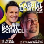 Gabriel Clemens Instagram - Ich freue mich euch morgen eine neue Edition von meinen Darts präsentieren zu dürfen. Zusammen mit @Basti Schwele live um 13.00 Uhr bei @targetdarts