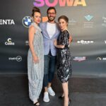 Gabriela Marcinková Instagram – Pekný večer to bol! A ďakujem vám opäť za vaše hlasy, gratulujem víťazke @j.kovalcikova (zase sme sa spoločne vychichotali), @brano.deak a @cobejova ďakujem za spoločnosť. A hlavne zázračná @idasandor vďaka za bleskovú akciu posielania outfitu, citila som sa vílovsky. 💜 @socialawardslovakia