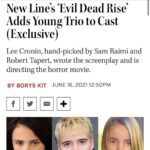 Gabrielle Echols Instagram - So excited to be apart of this amazing cast and crew and to be welcomed into the #EvilDeadRise family! @playmgmt @thexdivision_ @paradigmtalentagency #leecronin #samraimi #brucecampbell #robtapert
