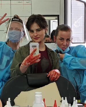 Gabrielle Echols Instagram - I am posting this way later than I intended, but I just wanted to give the biggest thanks to everyone who made Evil Dead Rise possible. I don’t have pictures with all of you, unfortunately, but I cherished my time with each and every one of you. From everyone at makeup and prosthetics, to wardrobe and stunts, lighting and sound, and everyone in between. You all made filming this an experience I will never forget. Love you all so much!! You’re the absolute best!!❤️