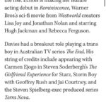 Gabrielle Echols Instagram - So excited to be apart of this amazing cast and crew and to be welcomed into the #EvilDeadRise family! @playmgmt @thexdivision_ @paradigmtalentagency #leecronin #samraimi #brucecampbell #robtapert