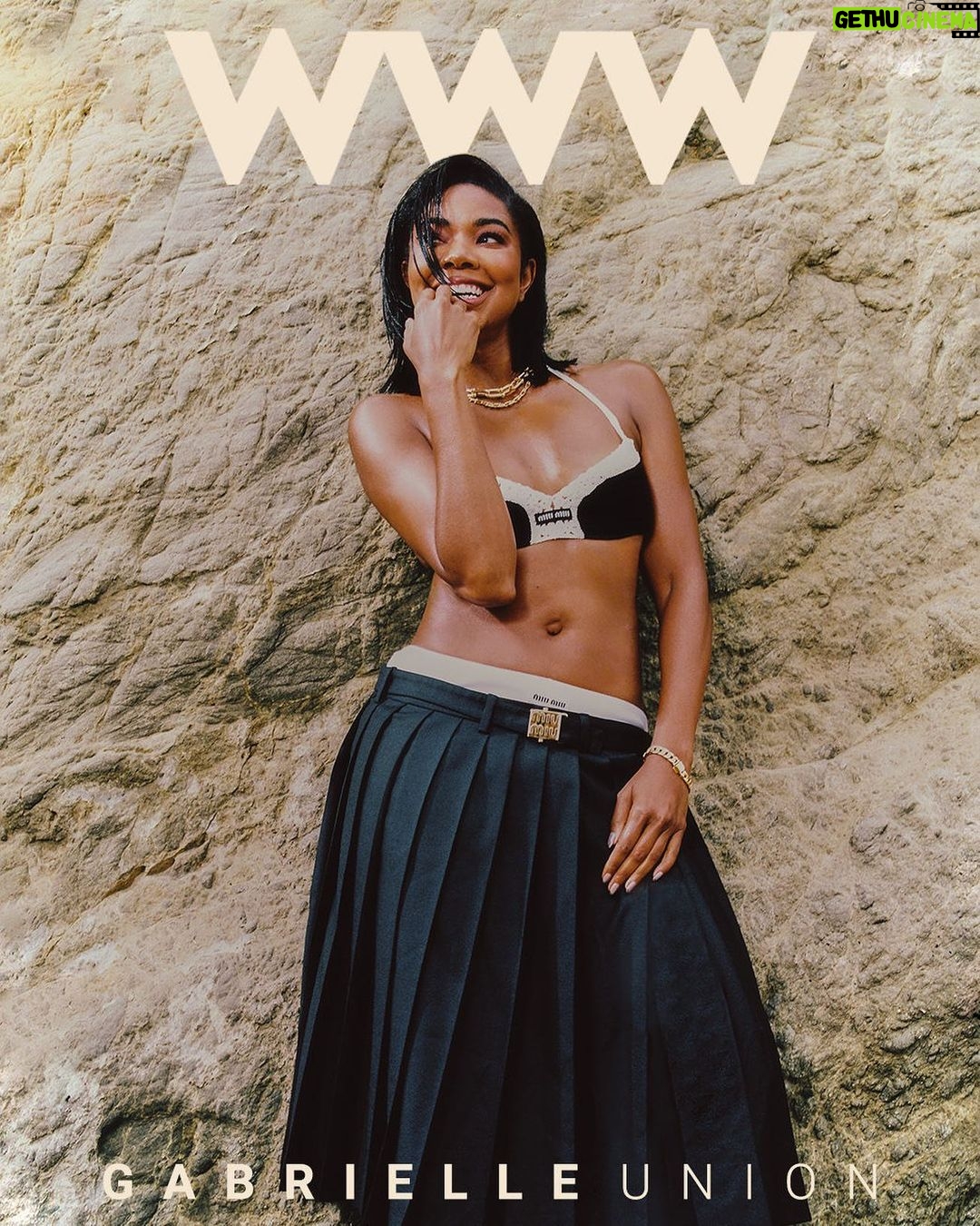 Gabrielle Union Instagram - Anyone following @gabunion’s 30-plus years in the entertainment industry as an actress, producer, and author knows that she’s often one to speak truth to power. Not to mention, some of her most salient roles on-screen are now regarded as unapologetic Black films. Love & Basketball, Bad Boys II, Deliver Us From Eva… The list continues. But to confine Union’s star power to her acting résumé and entrepreneurial pursuits (she’s the founder of a haircare brand, @flawlessbygu, as well as the co-founder of the baby care brand @theproudlyco and the children's snack food line @bitsys) would be to deny what makes her so compelling, and that’s her sense of self. In our July cover story, it’s evident that her confidence doesn’t come from years in the spotlight, success, or assimilation—it’s from her choice to prioritize her joy above making others comfortable.“Somewhere around 40, I was just like, ‘I gotta empty my basket of fucks to give,’” Union says emphatically. Read our full interview with the iconic @gabunion at the link in our bio. photographer: @chriseanrose stylist: @thomaschristos hair: @larryjarahsims makeup: @joannasimkin nails: @thuybnguyen creative director: @awiley_creative entertainment director: @jbake21 editor: @fashionwithjazz