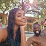 Gabrielle Union Instagram - Waded for moments like this 🖤 #HOFSummer #LakeLife #maythe4thbewithyou #TeamBosh THANK YOU @chrisbosh @mrsadriennebosh 🖤