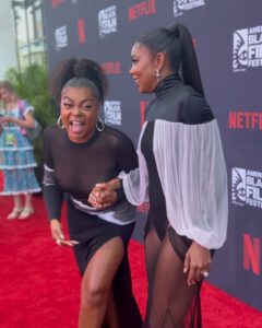 Gabrielle Union Instagram - Just enough to get a glimpse 😉 ‘The Perfect Find’ Miami screening. Coming to @netflix 6/23.