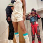 Gabrielle Union Instagram - Here’s one min of a Friday night at The Wades directed by Kaavia. She designed the looks, picked all the songs, instructed us to do solo performances as well as groups. Happy Saturday good people! Oh btw, this is her new favorite song she calls sweat 🌊