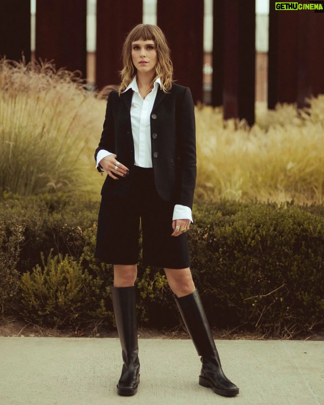 Gaia Weiss Instagram - Channeling my inner Angus Young for @tods #TodsSS23 😎 Milan, Italy