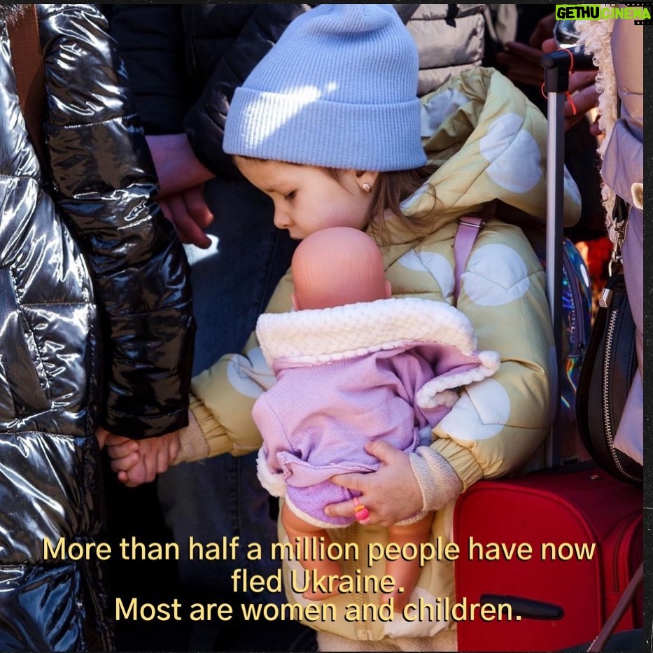 Gaia Weiss Instagram - More than half a million people have fled Ukraine to neighbouring countries in the past several days. The majority of which went to Poland, where I spent a big chunk of my childhood and where I still have family. UNHCR estimates it may be up to 4 million if the situation escalates further. It is critical that receiving countries continue to welcome all those fleeing conflict and insecurity. And we must join forces and bring those countries some relief. For those of you in Paris a big gathering is taking place Saturday 5th March at 3pm place de la République. @unhcrfrance @refugees #ukraine #refugees #displacement