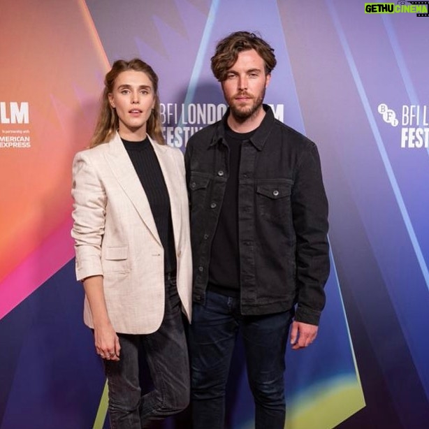 Gaia Weiss Instagram - Meet M. and Mrs. Black! I’ve lived in London for seven years and got invited to attend film premieres at the #LondonFilmFestival on some occasions, wishing that one day I would come here to present a film I worked on. Thanks to @russowen ‘s @shepherdthemovie my dream came true this week. I still can’t quite get my head around it. Well done #TomHughes on your gripping performance and to all the team and people involved in making this movie. Keep believing in your dreams. BFI London Film Festival