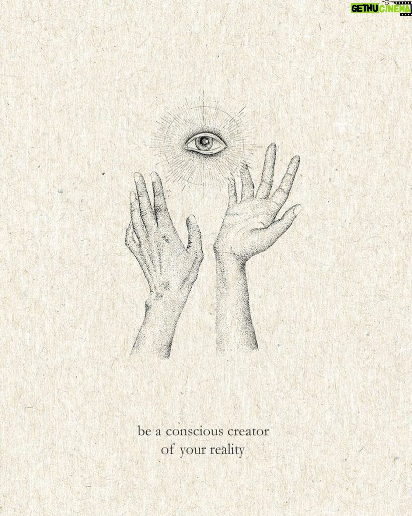Gaia Weiss Instagram - Art by @aquamaryna_ Be a conscious creator of your reality. 👁