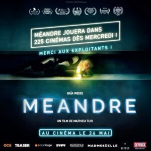 Gaia Weiss Instagram - Méandre diffusé dans 225 cinémas dès mercredi! 🍿#26Mai 
@mathieuturi @peter.franzen  @thomaslubeau @eric_gendarme @alba.films