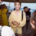 Gaia Weiss Instagram – What a treat to be able to escape for a moment and enjoy a glass of wine in very good company. Thanks @vanityfair and @loropiana for a lovely evening.
📸 @saskialawaks